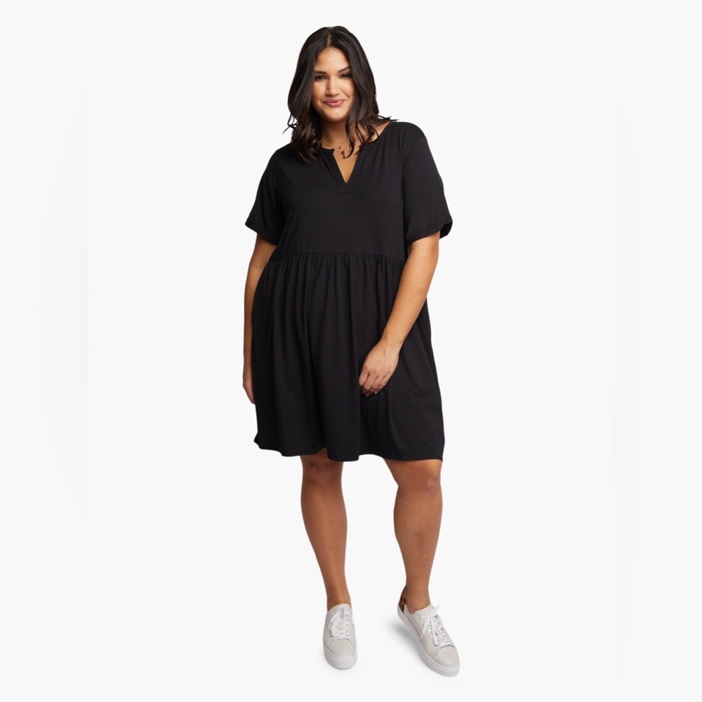 Able Sandra Swing Dress Black